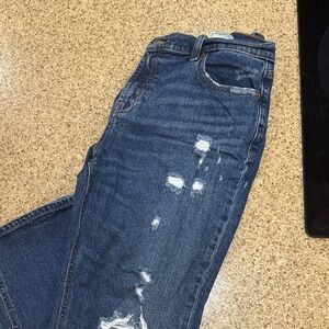 Old Navy Blue Distressed Boyfriend Jeans